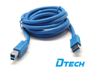 Cáp USB 3.0 AM-BM 1.8m Dtech CU0122 chính hãng