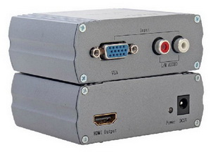 Bộ Chuyển đổi tín hiệu VGA sang HDMI Audio DTECH DT-7004 chính hãng