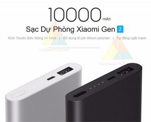 Pin sạc dự phòng Xiaomi 10000 mAh Gen2