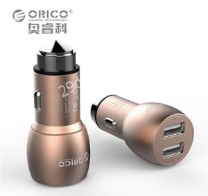 ORICO UCM-2U Aluminum 2 Port 5V2.4 MAX Output 15.5W Travel Charger USB Car Charger