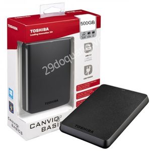 Ổ cứng di động Toshiba 500GB Canvio Basics (Black)