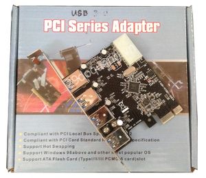 Card PCI-E 1X to 4 Port USB 3.0