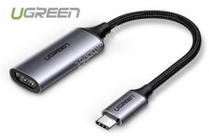 Cáp chuyển đổi USB type-C to HDMI hỗ trợ 4K@60Hz chính hãng Ugreen 70444 bọc nhôm cao cấp