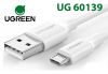 cap-sac-truyen-du-lieu-usb-2-0-sang-microusb-ho-tro-sac-nhanh-025m-mau-trang-ugreen-60139 - ảnh nhỏ  1