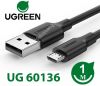 cap-usb-to-microusb-dai-1m-mau-den-ugreen-60136 - ảnh nhỏ  1