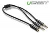 cap-gop-audio-3-5mm-2-vao-1-ra-mic-va-headphone-ugreen-20898-nhua-abs - ảnh nhỏ  1