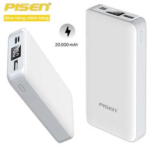 Sạc dự phòng PISEN  ZO 20000mAh (Nhỏ gọn, siêu rẻ cùng phân khúc)