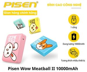 Sạc dự phòng Pisen Meatball II 10050mAh ( Type-C, 2.4A )