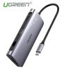 bo-chuyen-usb-type-c-ra-3xusb3-0-4k-hdmi-vga-rj45-sd-tf-pd-ho-tro-pd-3-0-cm179-10070490-ugreen-70490 - ảnh nhỏ  1